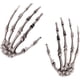 thumbnail image 1 of par de manos de esqueleto de Halloween, hueso de Terror, mano de plástico para Zombie, Cosplay, broma de terror brillar Electrónica, 1 of 5