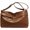 Khaki, variant on Kukuzhu Hobo Bag for Women PU Leather Shoulder Crossbody Bag Soft Purse Handbag Slouchy Large Totes Retro Top Handle Bag