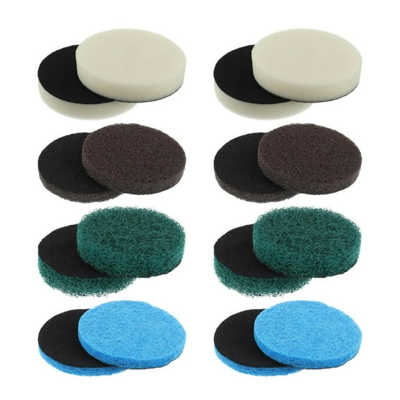 16pcs Electric Cleaning Brush Pad Set 4 Foam Pads 4 Kitchen Mats 4 Performance Pads 4 Microfibre Pads fit for Dremel Versa Cleaning Brush