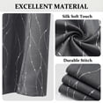 thumbnail image 6 of XUEYU 100% Blackout Curtains for Bedroom, Light Blocking Thermal Insulated Curtains with Noise Reduction, 42x84 Inch Room Darkening Window Drapes, Set of 2 Panels, Gray Print, 6 of 7