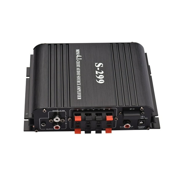 S-299 4*400W Mini Power Amplifier Home Car Bluetooth Wireless Amplifier USB/SD AUX