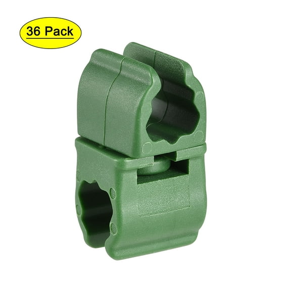 Uxcell PP Plastic Rotatable Gardening Universal Clip for 8mm Dia Plant Stakes 36 Pack