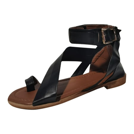 

OAVQHLG3B Sandals for Women Clearance Under $10 Fashion Women People Flats Casual Shoes Hollow Wedge Heel Casual Sandals
