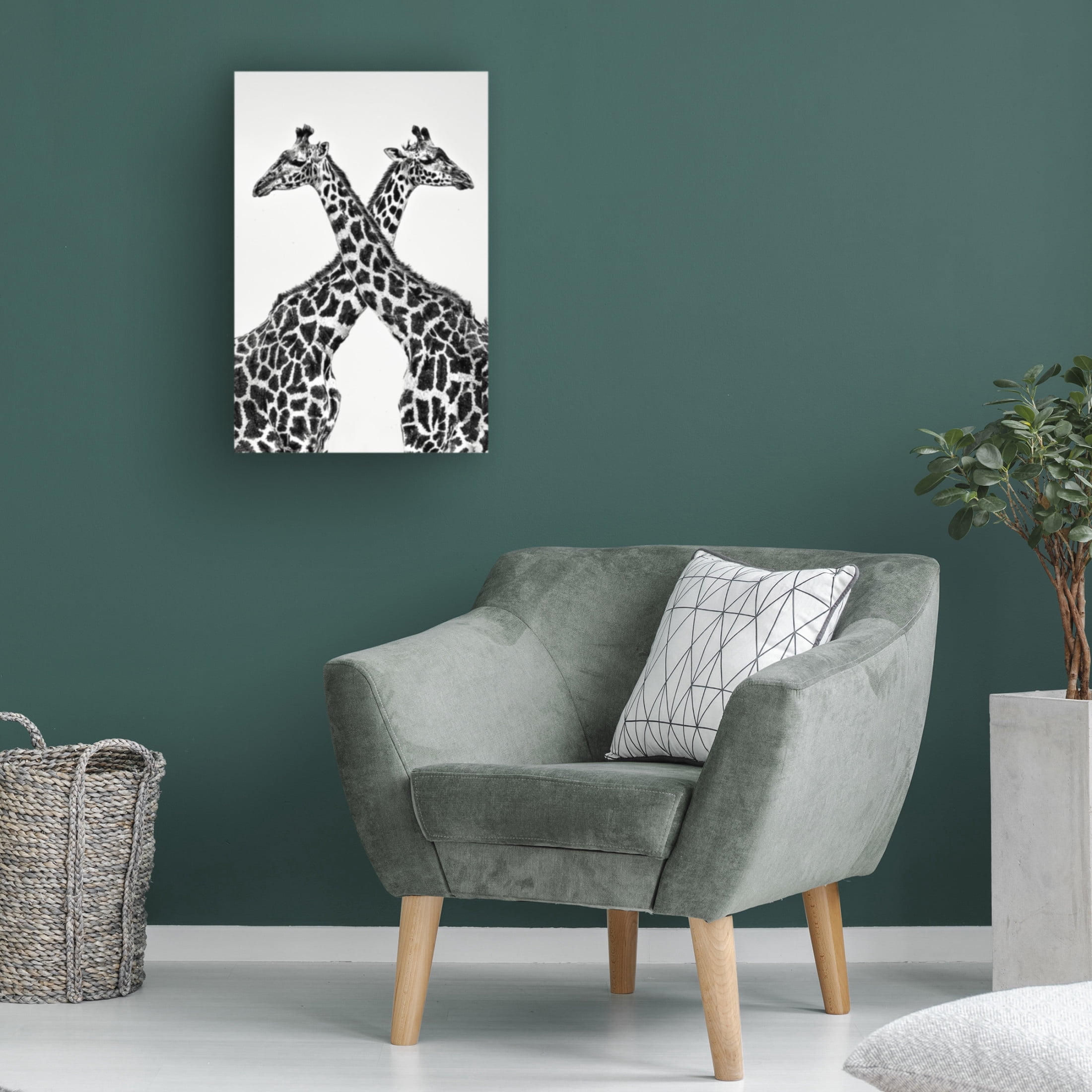 Canvas Wall Art - Xavier Ortega 'Two Towers' Wall Art for Living Room, Bedroom, or Office Décor by Trademark Fine Art - 22 x 32 Inches