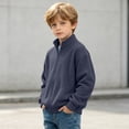 thumbnail image 2 of Hudaneo Kids Boys Fall Waffle Knit Full Zip Sweater Pullover Tops, 3-14 Years, 2 of 7