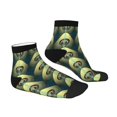 thumbnail image 6 of Salouo Peacock Gold Feather Pattern Unisex Middle Tube Socks,Middle-Finger Knee High Socks Over The Calf Tube Stocking Crew Stockings for Women and Men Tube Socks, 6 of 8