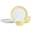 Gap Home Playful Patterns 8-Piece Yellow Melamine Dinnerware Set