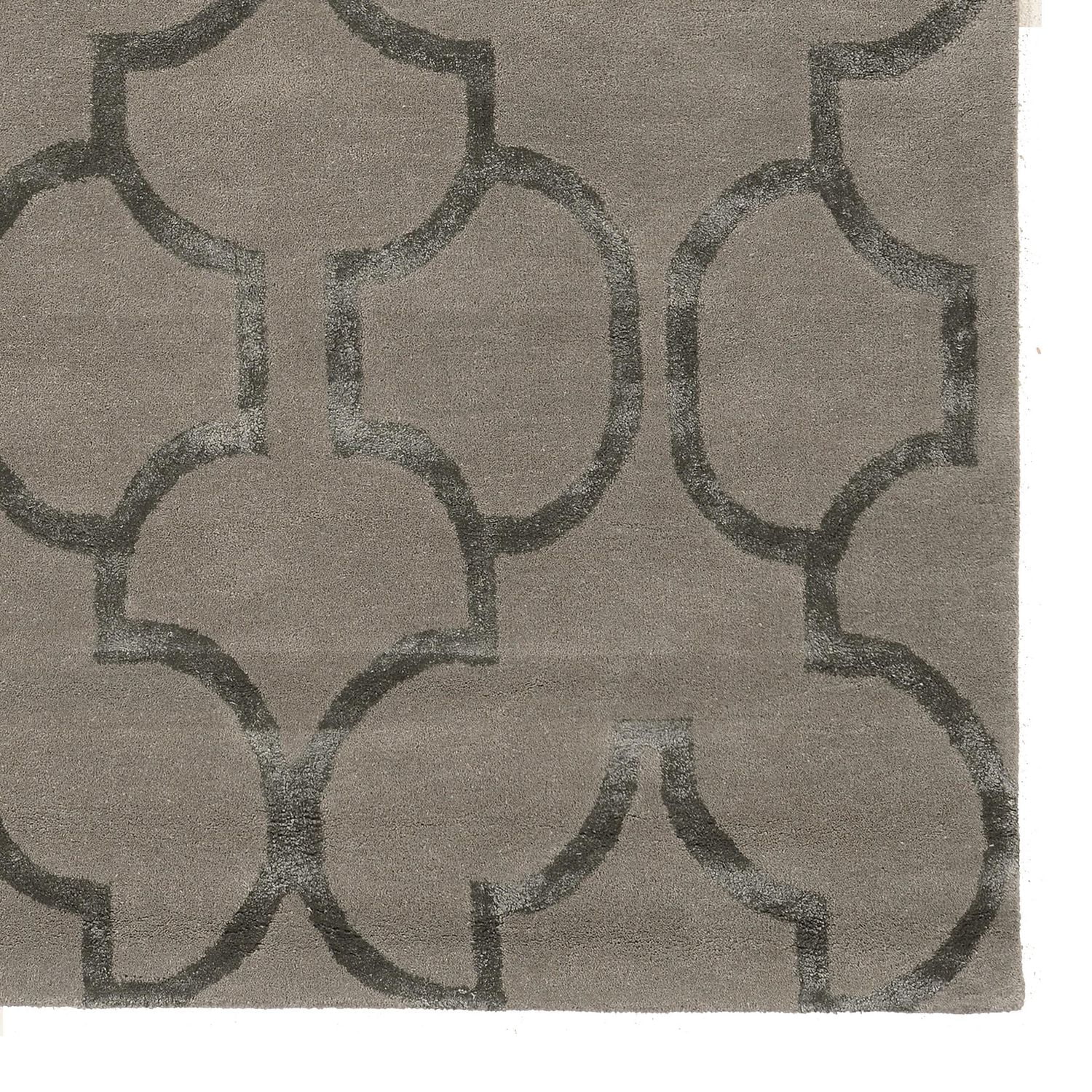 Tapis en Laine Aspire Géo ardoise de 8 pi x 11 pi