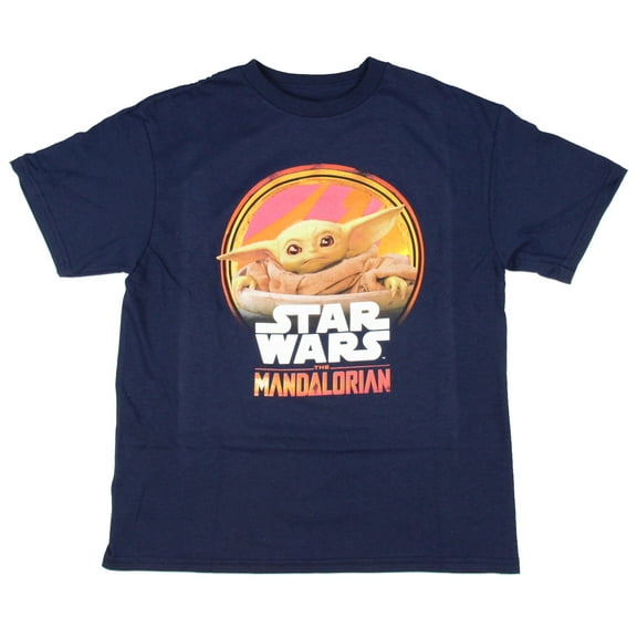 Star Wars Boys' The Mandalorian Baby Yoda Shirt Graphic Character T-Shirt