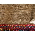 thumbnail image 2 of Jaipur Art And Craft Natural Fiber Brown Jute Cotton Border Handmade 9x9 Square feet (270x270 cm) Square Area Rug, 2 of 5