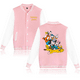 thumbnail image 2 of Chaqueta bomber con dibujo de perro Pluto para mujer y hombre, chaqueta de béisbol de otoño, abrigo de estudiante, ropa de calle, chaqueta bomber Harajuku para universidad, 2 of 5