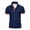 Dark Blue, variant on Yifymode Men's Slim Fit Short Sleeve Polo Shirt, Contrast Collar Button Placket Soft Knit Casual Top Black L