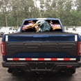 thumbnail image 4 of Rear Window Graphic Decal For SUV jeep PICK-UP TRUCK  P424 Eagle Lightning PERFORATED VINYL TINT Sticker Window Tint, 4 of 5