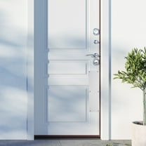 Beaupretty 1Set Metal Door Kick Plate Silver Stainless Steel Door Shield for Scratch and Impact Protection