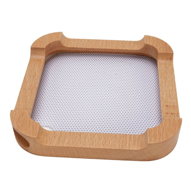 Stand Base for Mac Mini M4, Wooden Desktop Stand Mount, Ventilation Heat Dissipation Cooling Desktop Holder Accessories