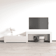 thumbnail image 5 of Arm TV Stand for TVs up to 90", Modern High Gloss 79" Entertainment Center, TV Media Console with Storage Cabinets and LED Lights, 5 of 7