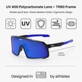 thumbnail image 3 of Gafas de sol deportivas VELO Changeup 100% UV400 para adultos y jóvenes, 3 of 7