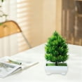 thumbnail image 6 of Bcylexb Simulation Potted Plants for Indoor Home Decor, Artificial Flowers Bonsai for Dining Table and TV Cabinet, Fake Plants Decorations, Green-B, 6 of 6
