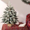 thumbnail image 4 of 17.7-Inch Snow-Covered Christmas Tree Tabletop Decoration With Flocked Finish Pvc Material For Holiday Home And Office Decor, 4 of 6