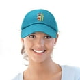 thumbnail image 5 of DALIX Christmas Surfing Santa Baseball Cap Embroidered Hat in Teal, 5 of 7