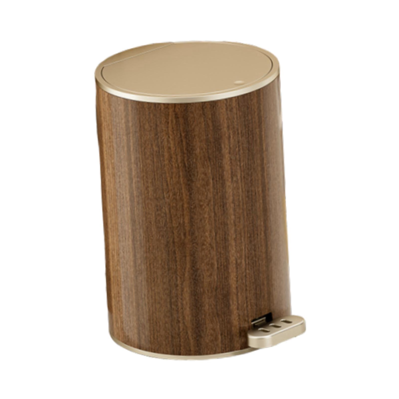 TISHITA Bathroom Trash Can with Lid Foot Pedal Garbage Bin Modern Wastebasket Kitchen Step Trash Can for Garage Entryway Office Study 12L