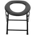 thumbnail image 4 of OULII Hospital Use Portable Toilet Chair Ergonomic Design Black 1Set, 4 of 7