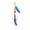 A001- Blue, variant on Bass Fishing Lure Spinner Bait for Bass Fishing 2.3 Inch 0.12 Oz Pink Feathered Treble Hook Spinnerbait Fishing Lures for Freshwater and Saltwater Fishing 1 Pack