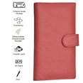 thumbnail image 6 of Checkbook Covers for Men and Women - Leather RFID Blocking Standard Check Holder (Rose pebble), 6 of 7