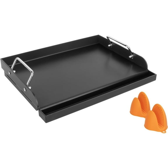 17"x13” Nonstick Coating Griddle for Gas Grill, Universal Griddle Insert for Gas Stove/Gas Grill/Electric/Charcoal Flat Top Plate for Outdoor Cooking and Camping Grilling