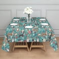 thumbnail image 3 of Pitbull Dog and Flower Floral Square Tablecloth,Waterproof Square Table Cover,Wipeable Spillproof Washable Table Cover for Home Kitchen Party Decor 42"X42"(107x107cm), 3 of 6