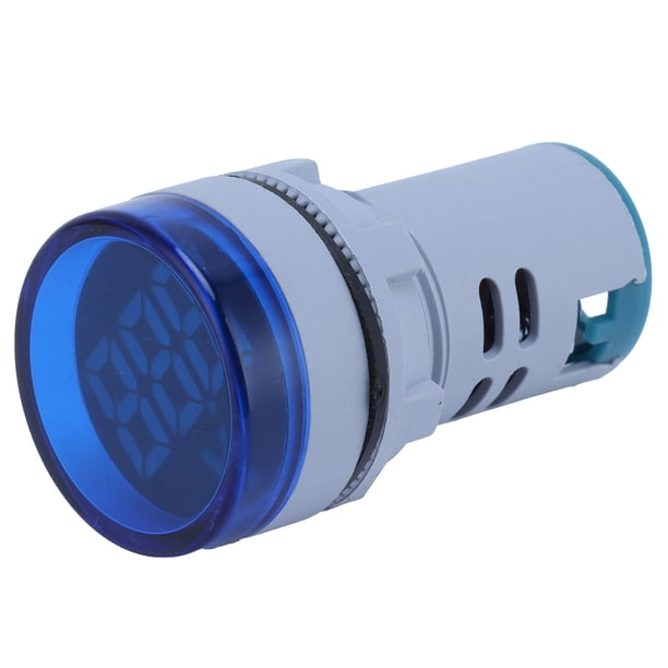 Indicador de señal de voltaje digital de forma redonda AD16‑22FSV Indicador de medidor de voltaje 60~500 V CA Azul