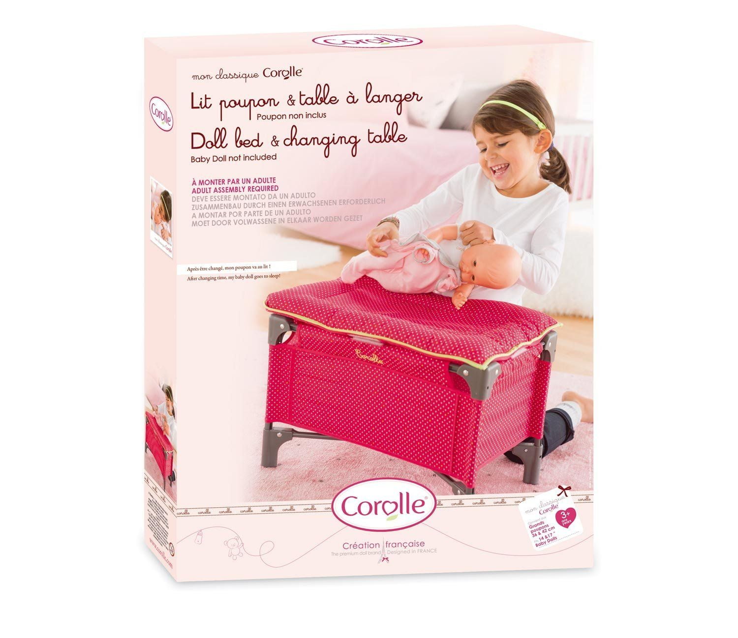 baby doll bed and changing table