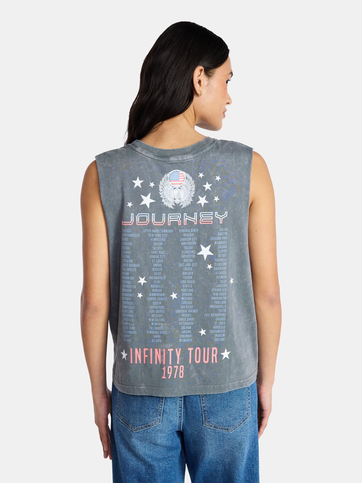 Journey Women's Muscle Tank Top, Sizes XXS-4X