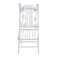 thumbnail image 3 of Mesa y sillas a escala 1/12, juego de mesa de jardín de hadas, rústico, elegante, miniatura Silla Blanca, 3 of 7
