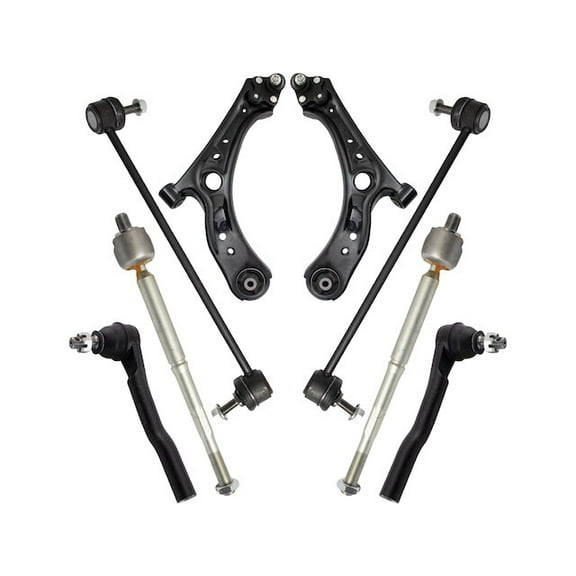 Front Control Arm Ball Joint Tie Rod and Sway Bar Link Kit 8 Piece - Compatible with 2016 - 2022 Honda HR-V 1.8L 4-Cylinder 2017 2018 2019 2020 2021