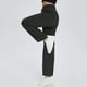 thumbnail image 4 of Pantalones deportivos casuales de mujer con pernera ancha, bolsillos y cordón ajustable - Poliéster elástico en 4 direcciones, cintura alta, protección UV para yoga/actividades al aire libre, 4 of 7