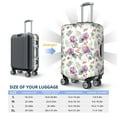 thumbnail image 6 of Daiia Orchids Flowers Luggage Cover, Thickened Washable Travel Luggage Covers, Elastic Unique Baggage Covers for 18-20 inch Luggage-Small, 6 of 9