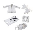 thumbnail image 1 of 5x Traje de papel de aluminio Resistente al calor C Chaqueta con capucha Cómodo Regalo Cubrezapatos 2XL Ropa de protección para acerías, 1 of 9