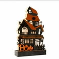 thumbnail image 6 of Home Halloween Tabletop Decoration, Wooden Lighted Boo Haunted House Decoration, Battery Operated Halloween Sign Indoor Fireplace Desk Kitchen Table Ornament, 10.6 x 6.7 x 1.9 INCH, 6 of 6