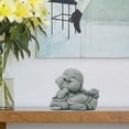 thumbnail image 4 of pitrice Sandstone Buddha Statue Miniature Collectible Figurine Craft for Home Decor, 4 of 9