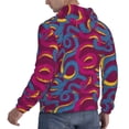 thumbnail image 6 of Lsque Colorful Snake Pattern Casual Men's Hoodie,Hooded Sweatshirt with Kangaroo Pocket,Pullover Hoodie-4X-Large, 6 of 7