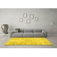 thumbnail image 3 of Ahgly Company Indoor Rectangle Abstract Yellow Contemporary Area Rugs, 2' x 3', 3 of 4