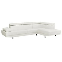 Glory Furniture Riveredge Sectional in White Color
