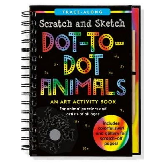 Dot-to-Dot Animals Scratch   Sketch  Trace-Along   Hardcover  1441321691 9781441321695 Lee Nemmers