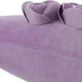thumbnail image 3 of JWH Romantic Valentine Rose Flower Pillow Covers for Bed Sofa Chair Decoration and Gift in 12x20inch Lilac, 3 of 9