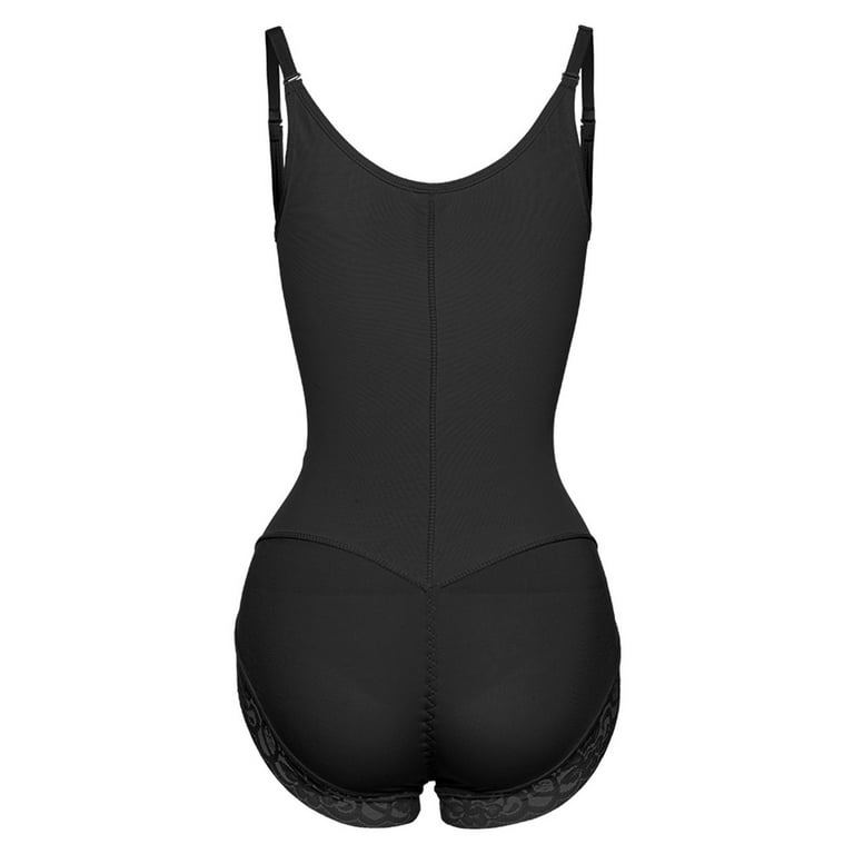Lovskoo Plus Size Bodysuit for Women Tummy Control Shapewear Open Bust Butt  Lifter Seamless Sculpting Thong Body Shaper Tank Top Black