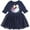 Navy, variant on Disney Frozen II Girls Elsa Tutu Special Occasion Dress for Toddlers