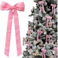 thumbnail image 6 of 12Pcs Velvet Bows for Christmas Tree - 5x10 Inch Romantic Aesthetic Decor, Premium Xmas Ornaments for Home & Party, 6 of 10