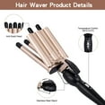 thumbnail image 6 of Hair-curlers,Roll Hair Curler Hair 15mm Curler Temperature Adjustable Hair Tool Hair Hair Crimper Temperature W23886us-768513262697-twz Hair 5-barrel Crimper Iron Versatile Hair 5 Barrel 15mm, 6 of 7