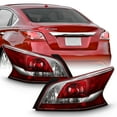 thumbnail image 6 of AKKON - Fits 2013 2014 2015 Altima Sedan 4Door Red Clear Tail Lights Brake Lamp Pair Driver + Passenger Replacement, 6 of 7